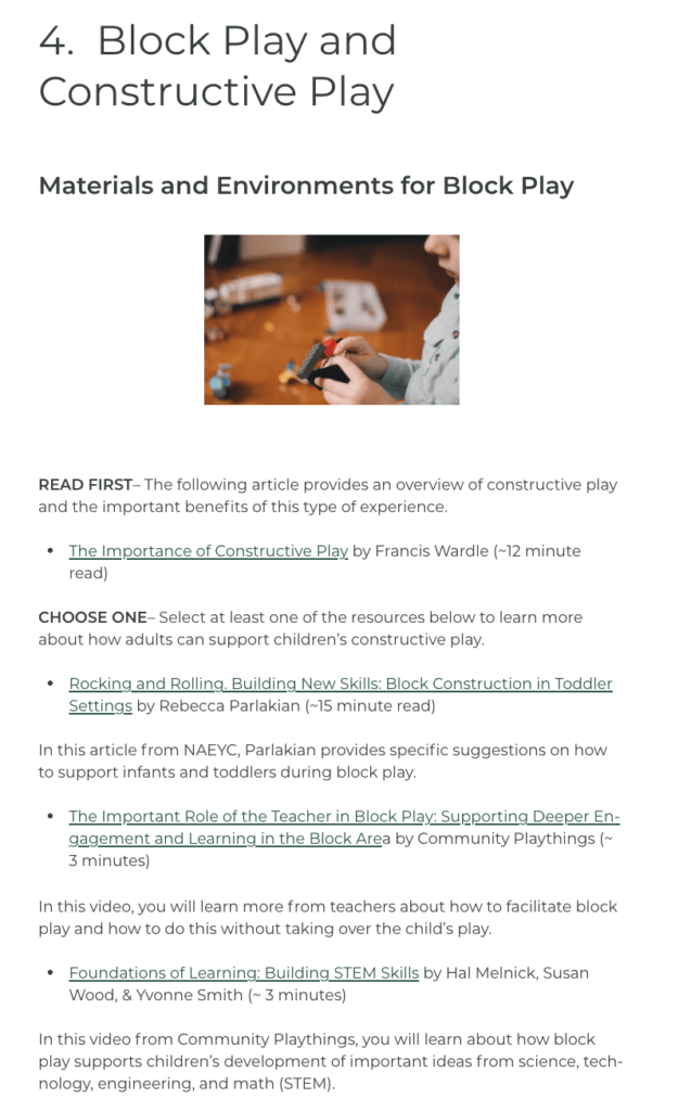 Sample page from OER